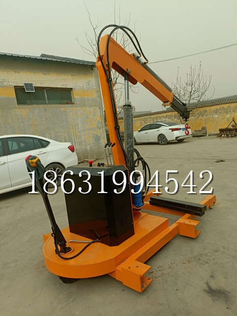 瑞丽市自卸车厢随车吊 自制轮式四不像起重机 四驱平板吊 5吨 贵盛